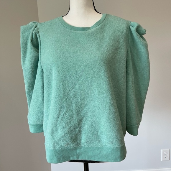 a.n.a Tops - A.N.A a new approach XXL Petite puff flounce short sleeve sweatshirt type NWT